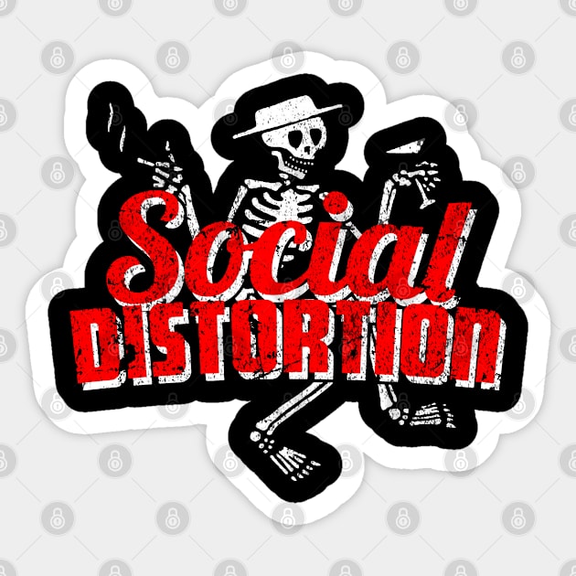 Social Distortion Sticker by Miscarkartos